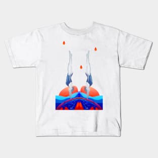 Art Deco Divers Kids T-Shirt